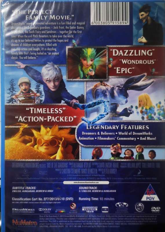 Rise of the Guardians (DVD) [New]
