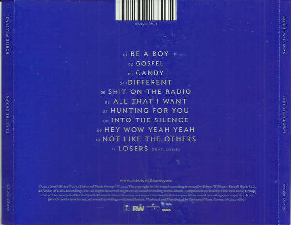 Robbie Williams - Take The Crown (Explicit CD) [New]