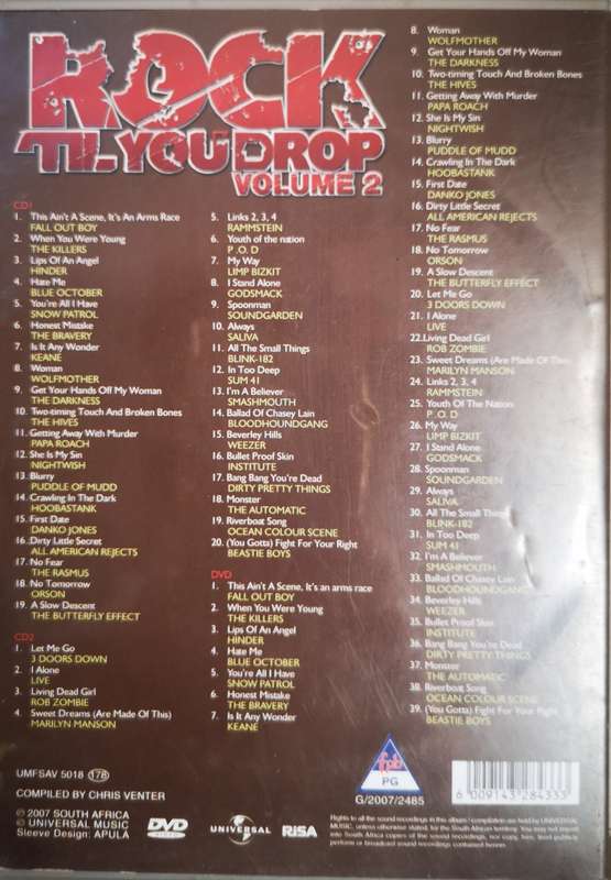 Rock Til You Drop - Volume 2 (2-CD+DVD)
