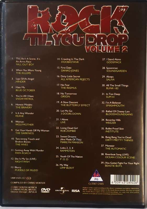 Rock Til You Drop - Volume 2 (DVD)