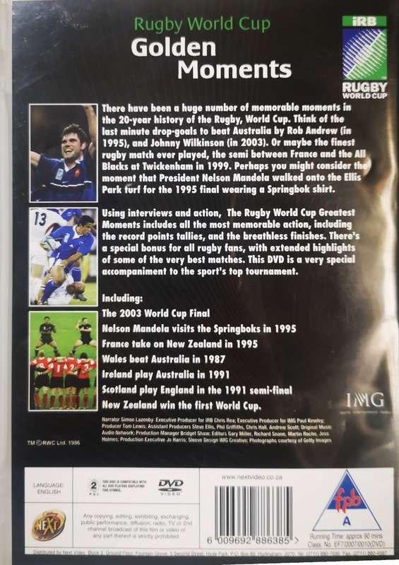 Rugby World Cup - Golden Moments (DVD)