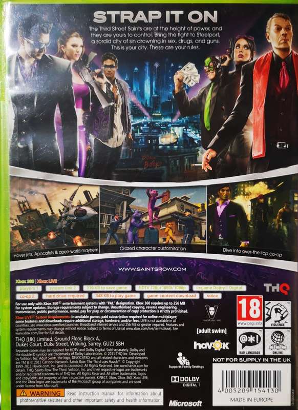 Saints Row - The Third (XBOX 360)