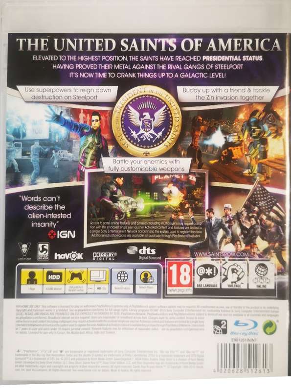 Saints Row IV (PS3)