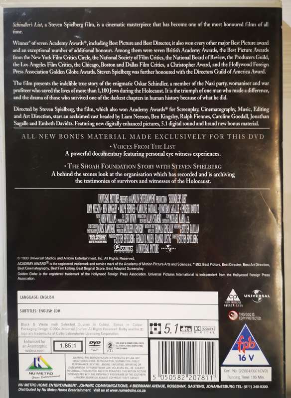 Schindler's List (2-DVD)