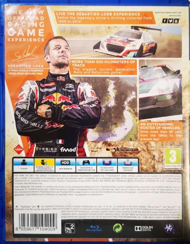 Sebastien Loeb Rally EVO (PS4)