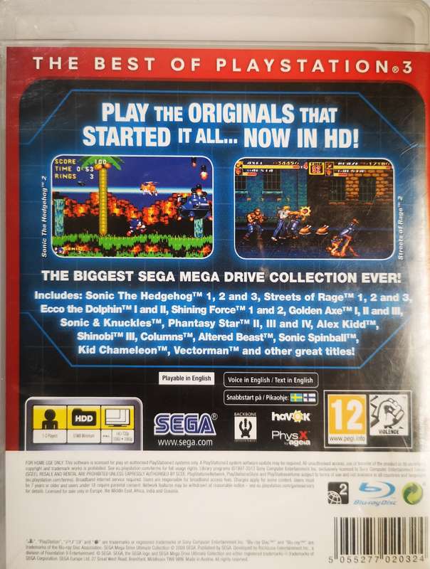 Sega Mega Drive Ultimate Collection (PS3)