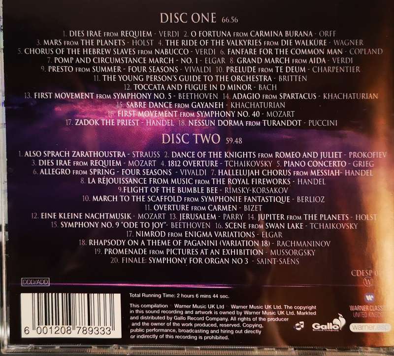 Simply The Best Classical Anthems (2-CD)