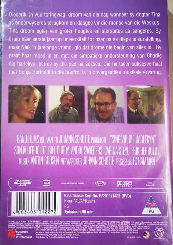 Sing vir die Harlekyn (DVD)