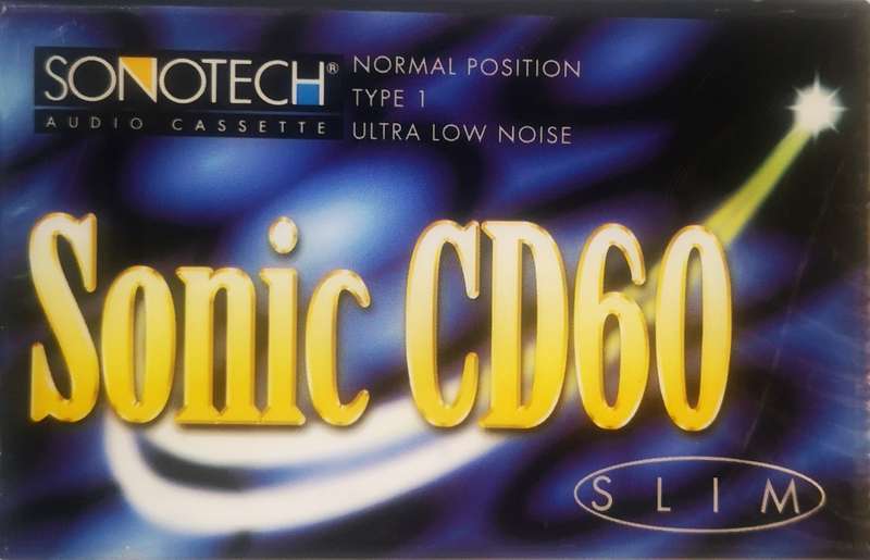 Sonotech Sonic CD60 Cassette Tape (New Sealed)