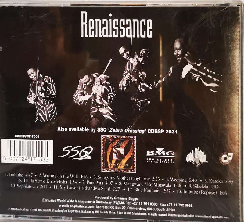 Soweto String Quartet - Renaissance (CD)