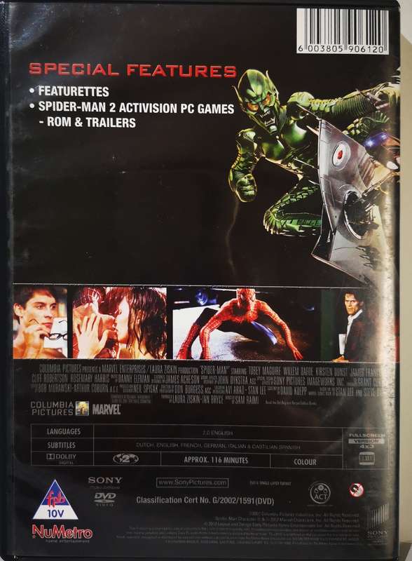 Spider-Man 1 (Tobey Maguire, Kirsten Dunst) (DVD)