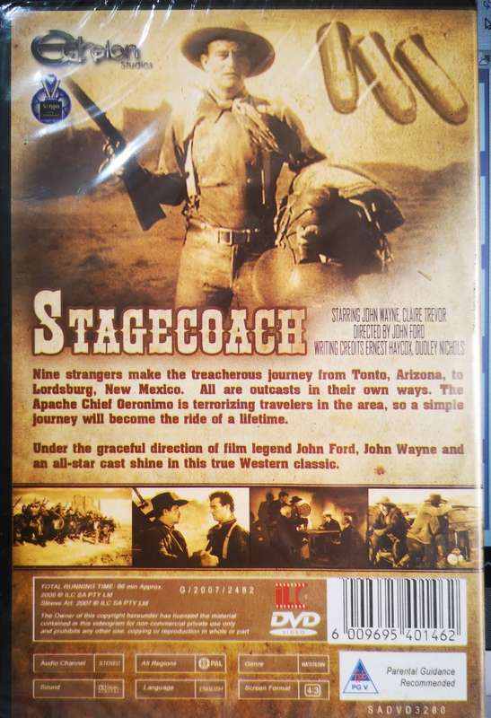 John Wayne - Stagecoach (DVD) [New]