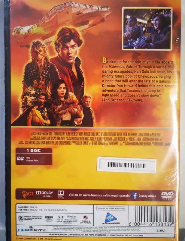 Star Wars - SOLO A Star Wars Story (DVD) [ New]