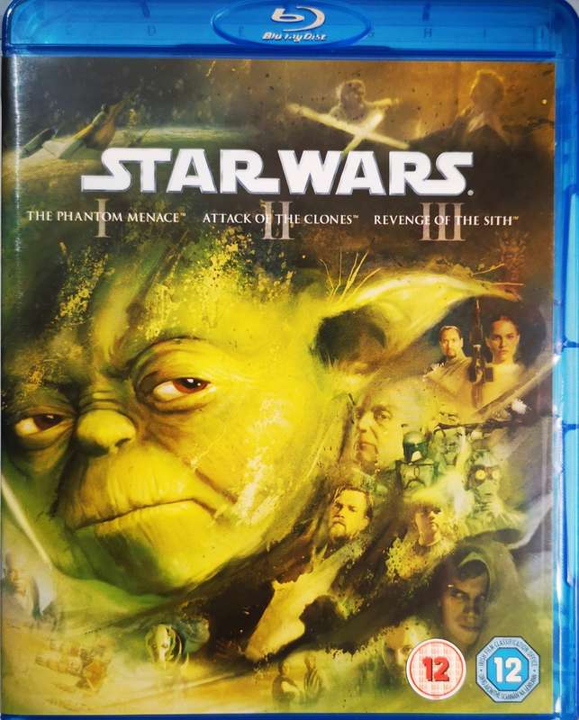 Star Wars I, II, III Prequel Trilogy (3-Disc Blu-Ray)