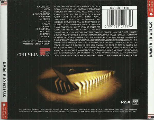 System of a Down - System of a Down (CD) [New]