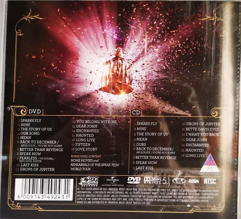 Taylor Swift - Speak Now World Tour Live (CD+DVD)