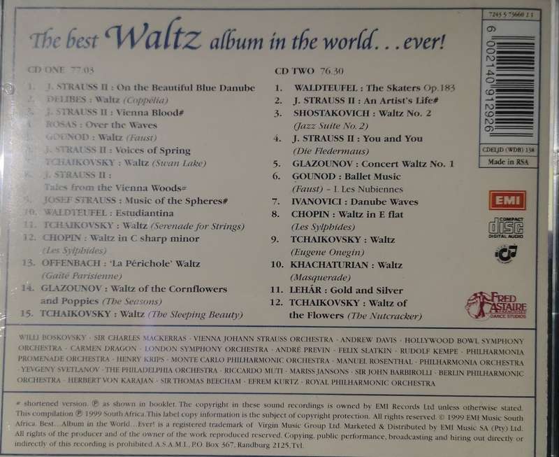 The Best Waltz Album in the World... ever! (2-CD) [New]