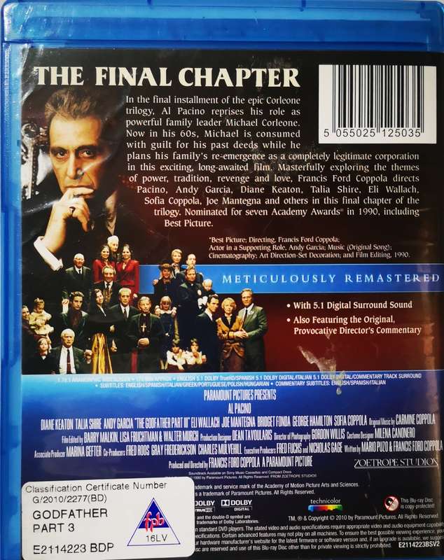 The Godfather Part III (Blu-Ray)