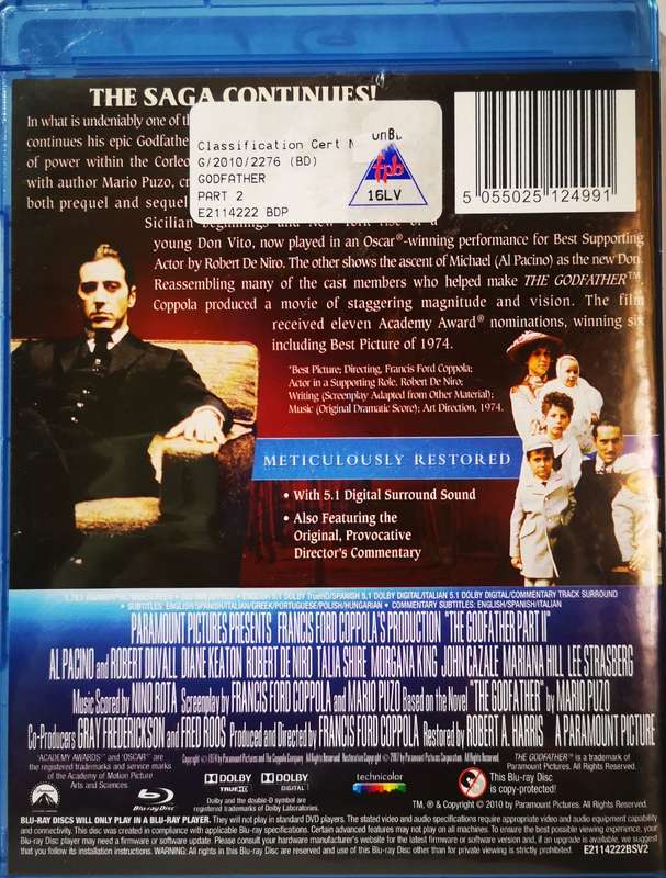 The Godfather Part II (Blu-Ray)