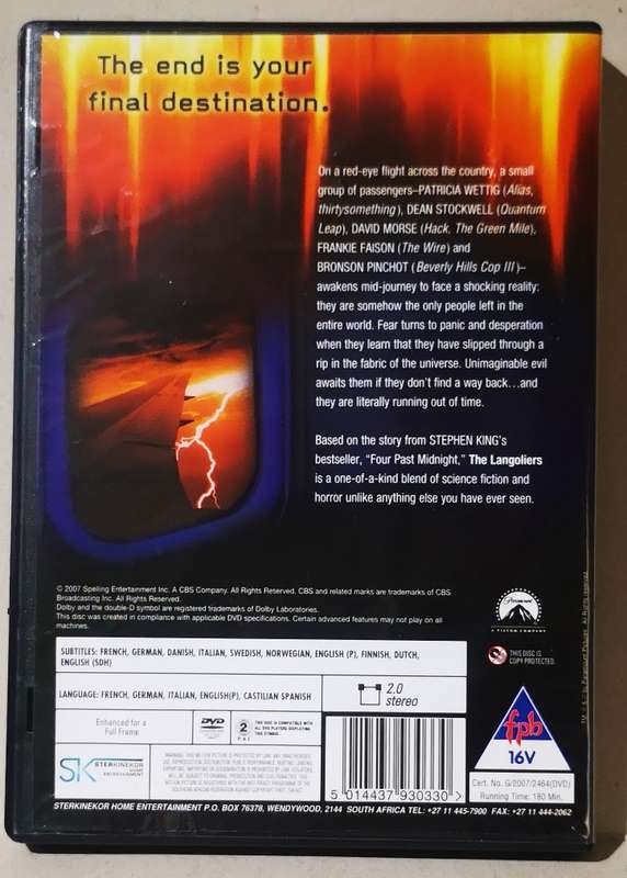 The Langoliers (Stephen King) (DVD)