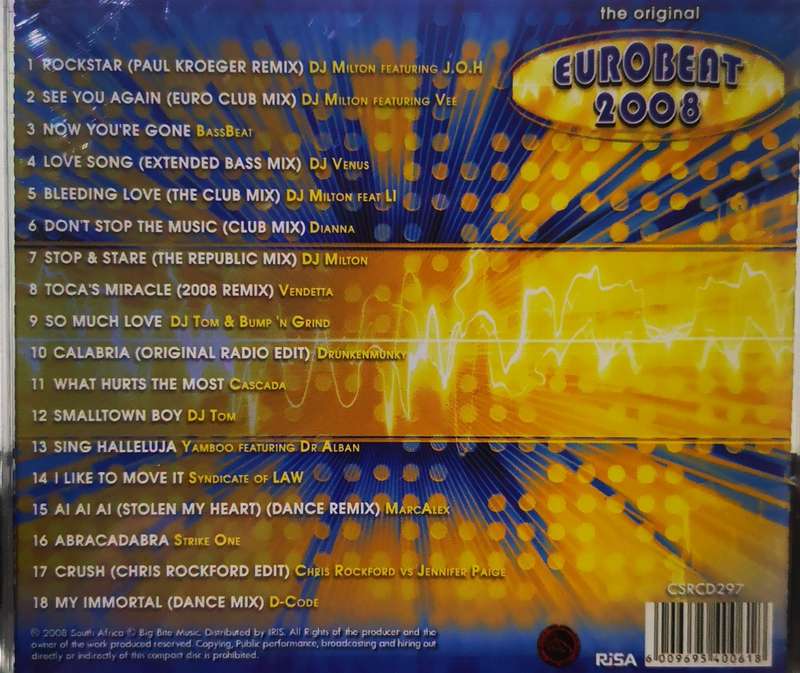 The Original Eurobeat 2008 (CD)