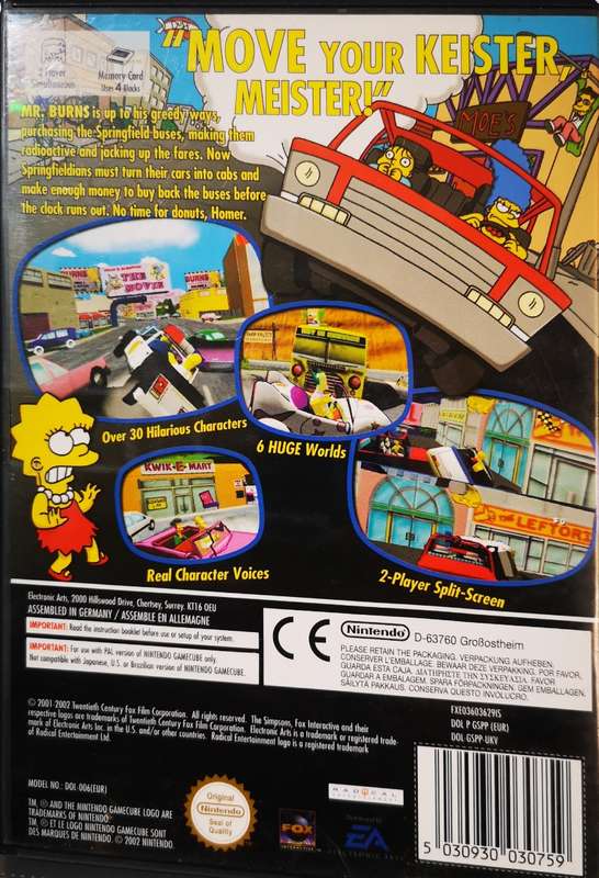 The Simpsons - Road Rage (Nintendo GameCube)