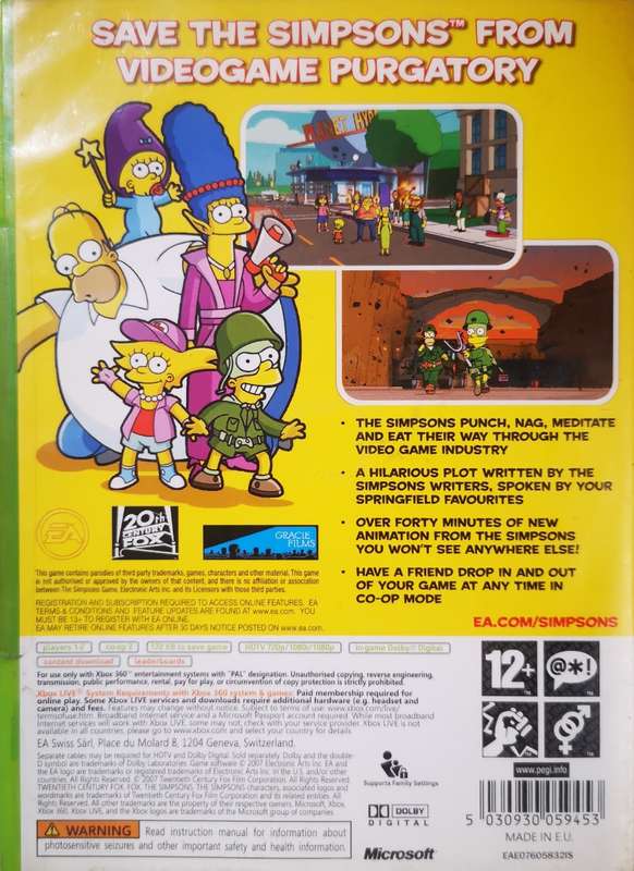 The Simpsons Game (XBOX 360)