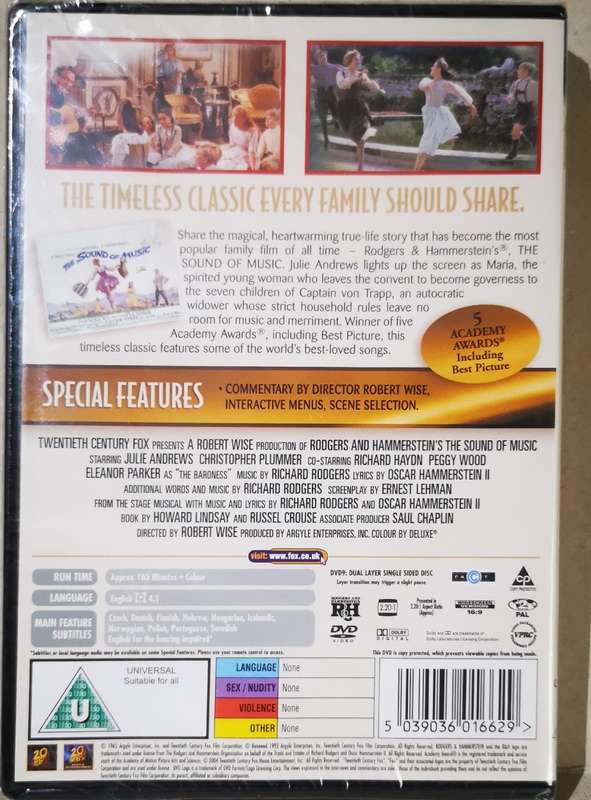The Sound of Music (DVD) [New] Import