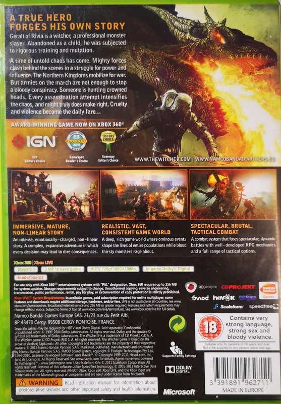 The Witcher 2 - Assassins of Kings - Enhanced Edition (XBOX 360)