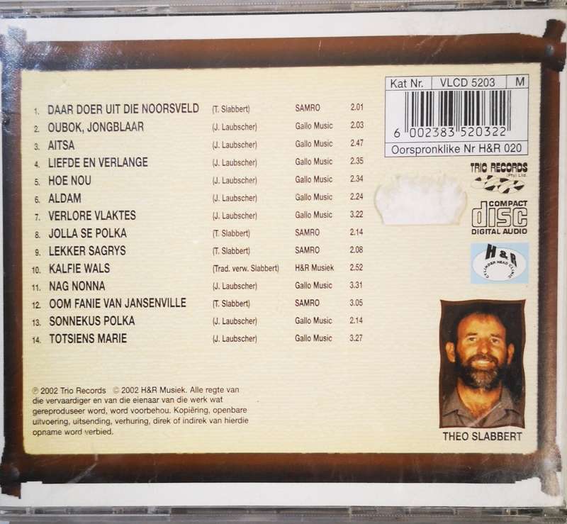 Theo Slabbert en die Noorsvelders - Daar doer uit die Noorsveld (CD)