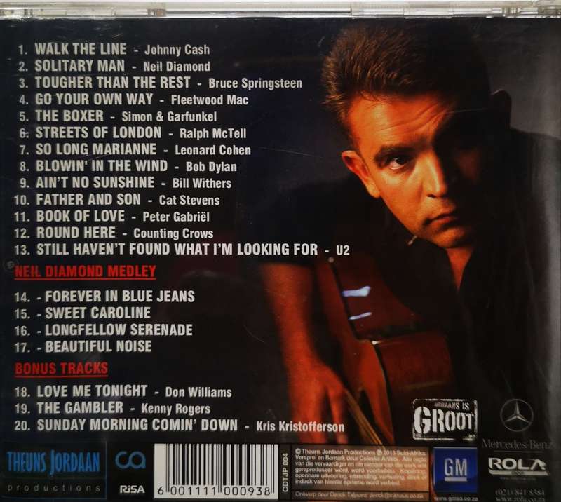 Theuns Jordaan - Tribute To The Poets (CD) [New]