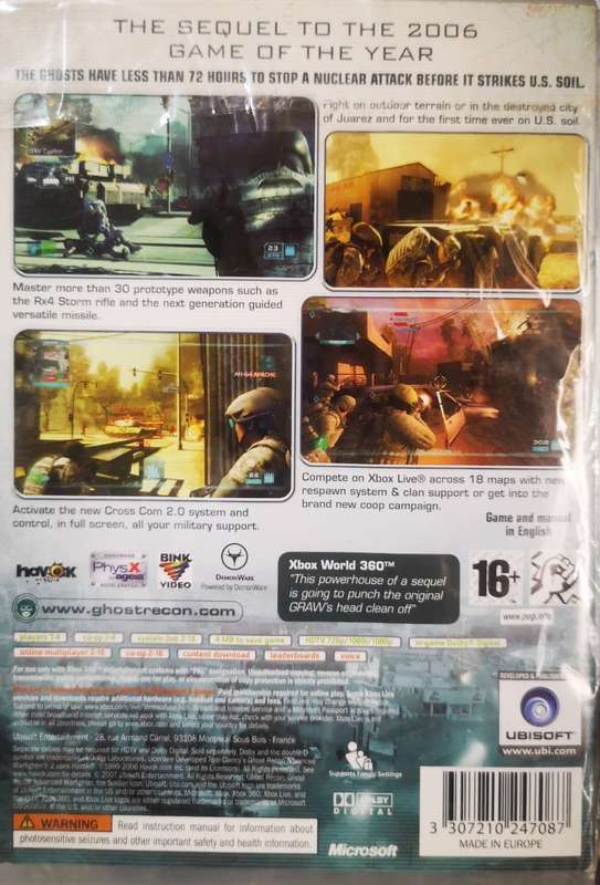 Tom Clancy's Ghost Recon Advanced Warfighter 2 (XBOX 360)