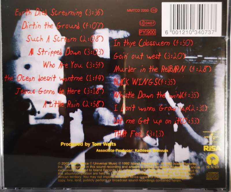 Tom Waits - Bone Machine (CD) [New]