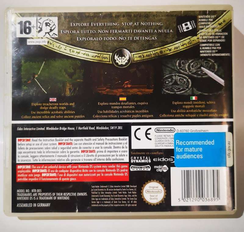 Tomb Raider - Underworld (Nintendo DS)