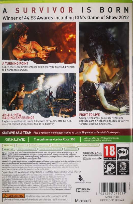 Tomb Raider (XBOX 360)