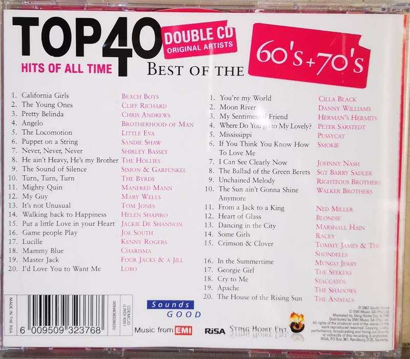 Top 40 Hits of All Time - Best of the 60s +70s (2-CD)
