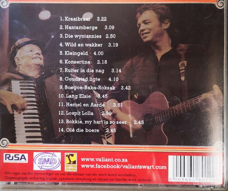 Valiant Swart & Ollie Viljoen - Wild en Wakker (CD)