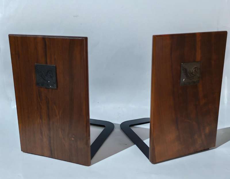 Vintage Wooden Bookends/Stands