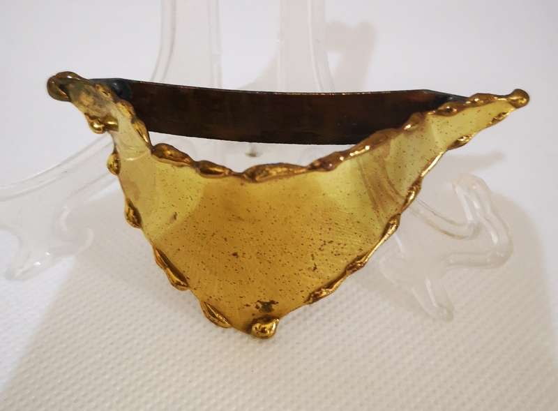 Vintage Copper Triangle Scarf Clip