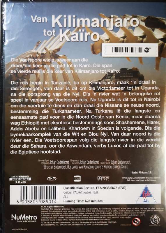 Voetspore 4 - Van Kilimanjaro tot Kairo (4-DVD) [New]