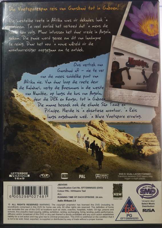 Voetspore 5 - Van Gansbaai Tot Gaboen (4-DVD)