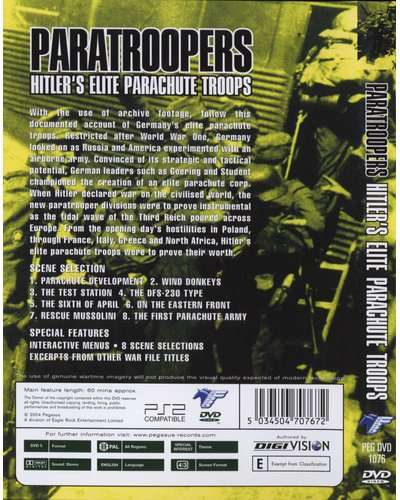 War File - Paratroopers - Hitler`s Elite Parachute Troops (DVD) [New]