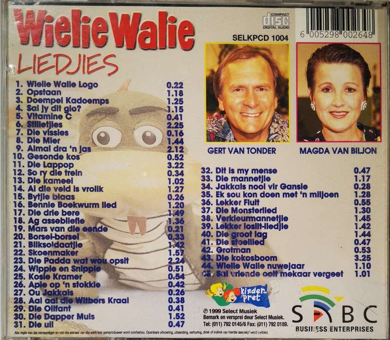 Wielie Walie Liedjies (CD)