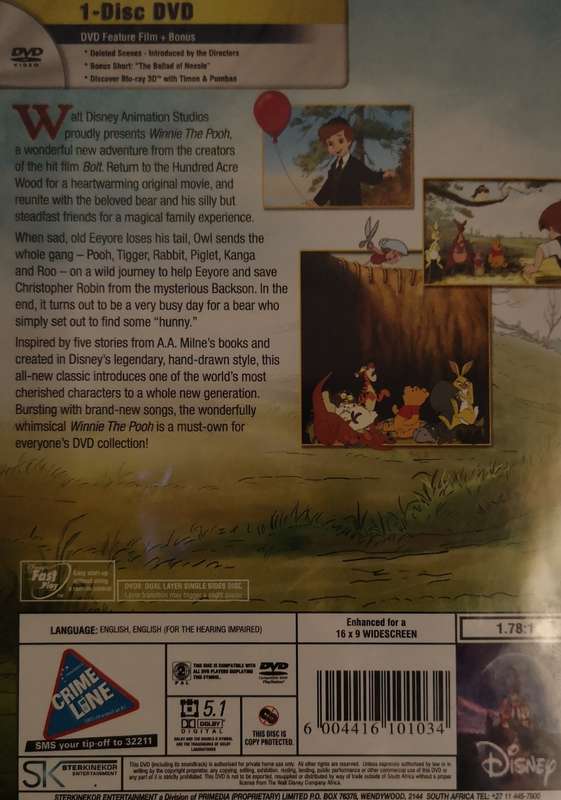 Winnie The Pooh - The Movie (DVD) [New]