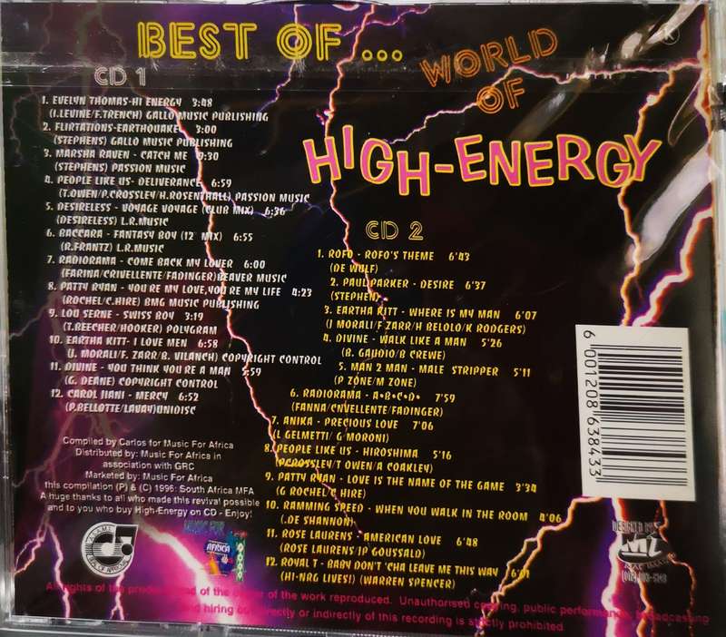 World of High-Energy (Best of) Vol 1 (2-CD)