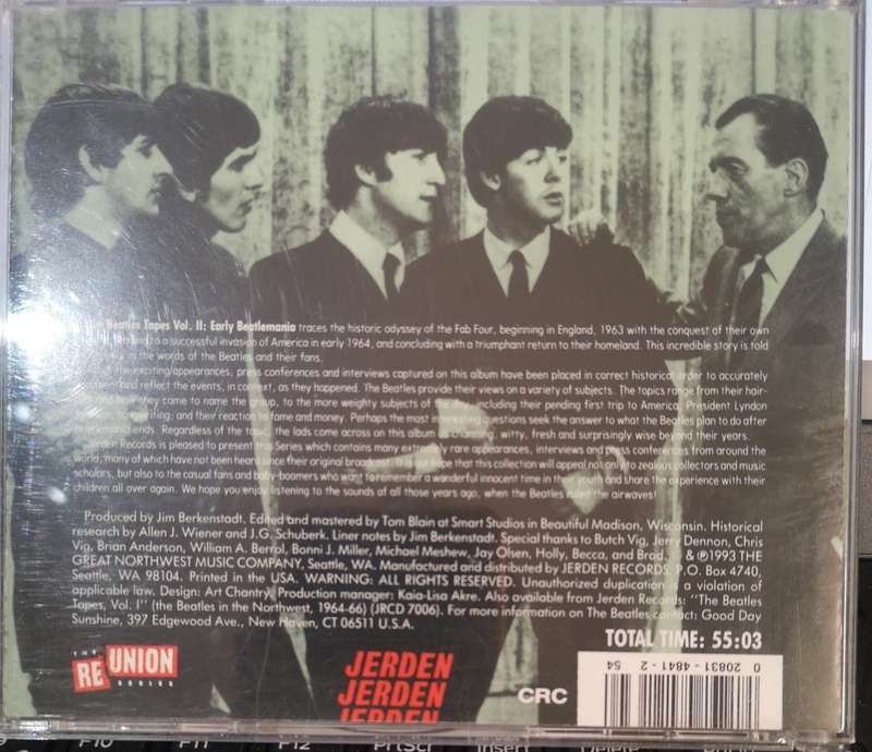Beatles, Tapes Vol 2: Early Beatlemania: 1963-1964 (CD)
