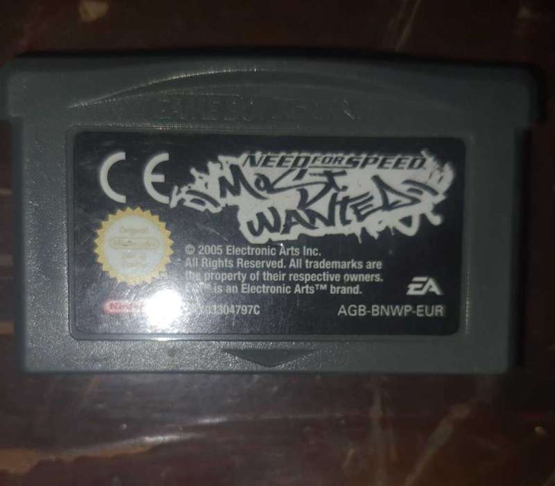 GBA Need For Speed Most Wanted Game Used