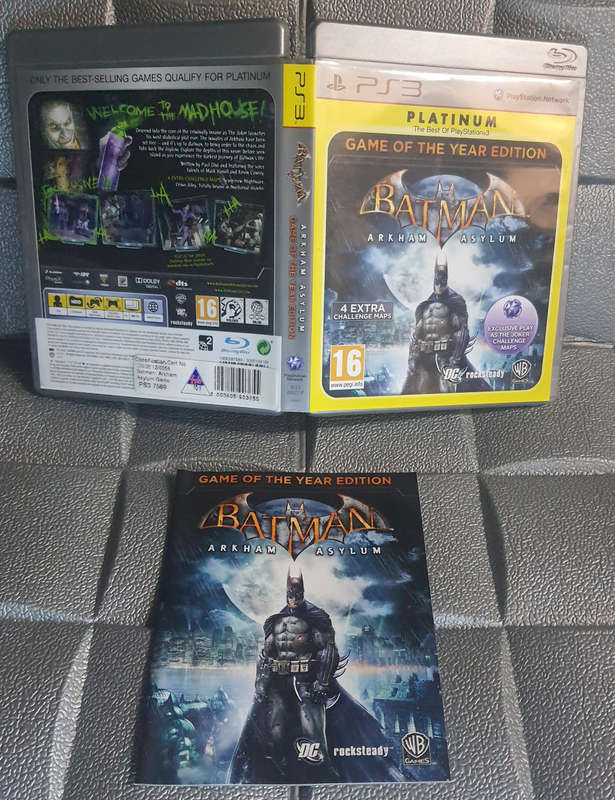 Batman Arkham Asylum GOTY PS3 Game Used