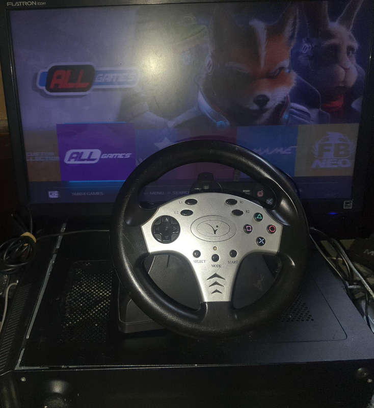 Retro Game Box Build with Steering Wheel