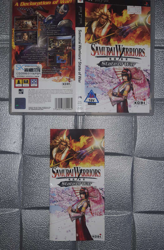 PSP Samurai Warriors Game Used